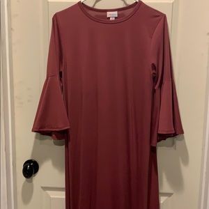 Lularoe Maurine bell sleeved dress